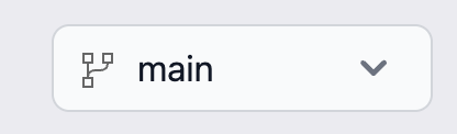 Branch selector in project header