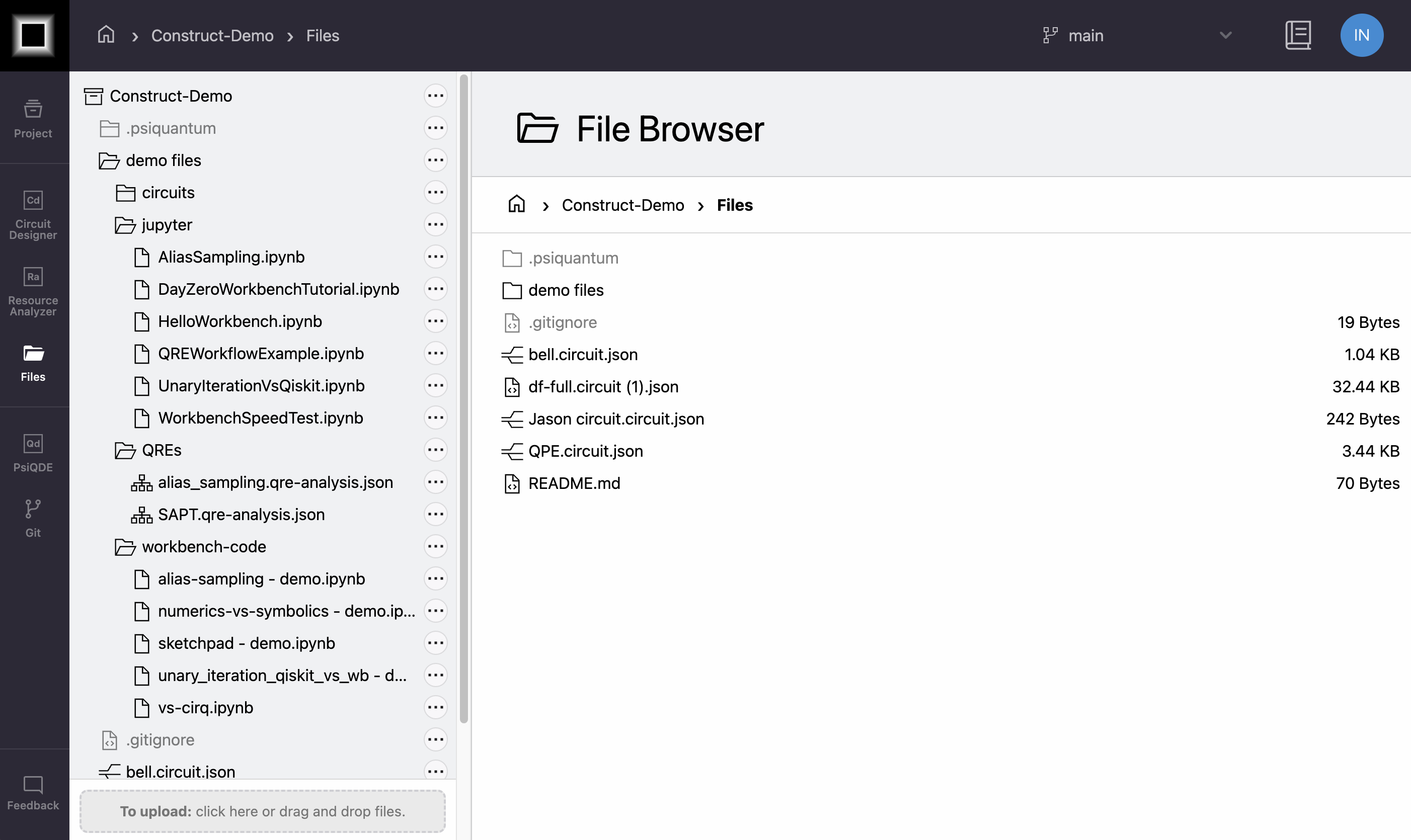 File Browser Interface