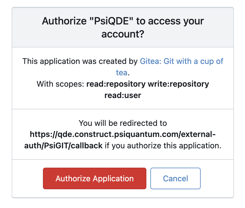 Authorize PsiQDE