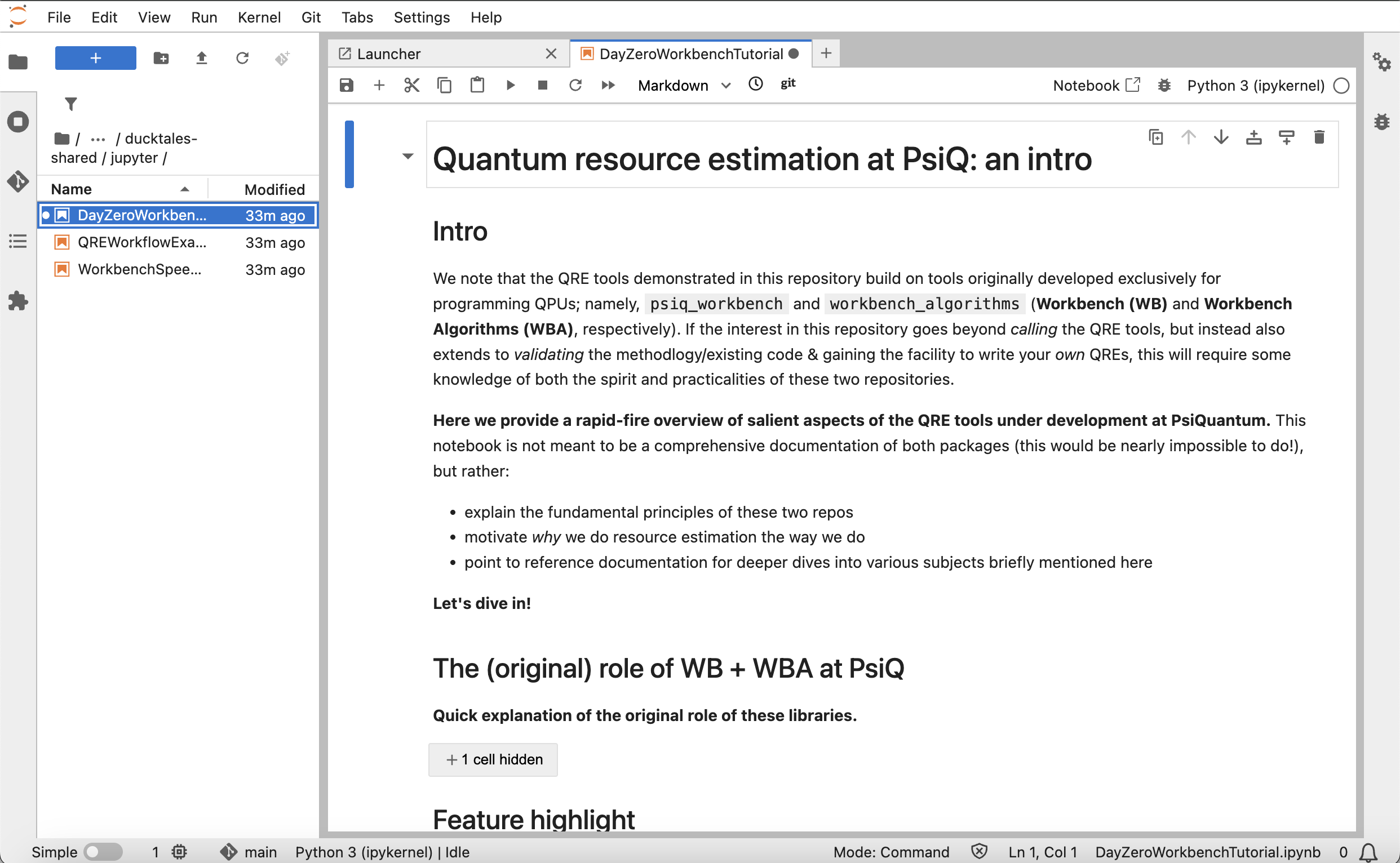 Jupyter Lab Interface