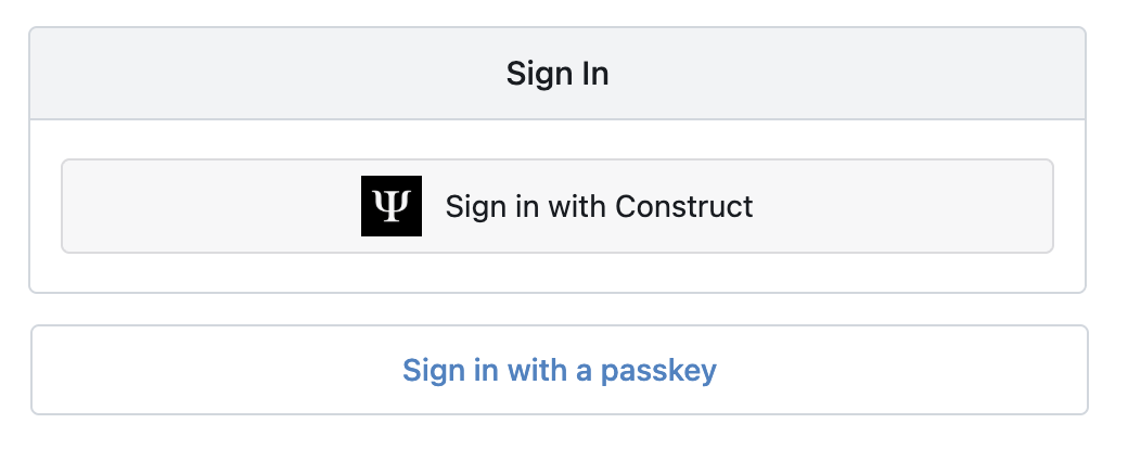 Sign In with Construct